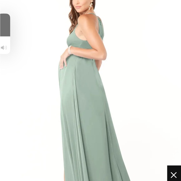 Azazie Annabelle maternity bridesmaid dress/evening gown in color Agave size A2 - Picture 2 of 6